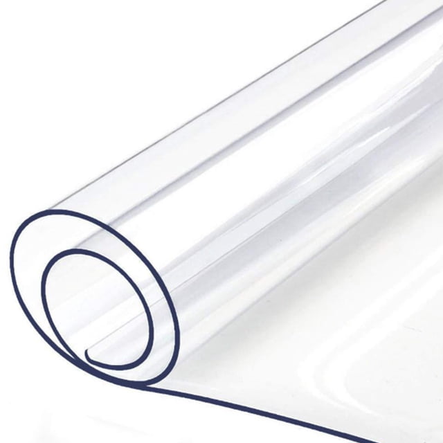 Tapis de Table en Plastique Protecteur de Table Anti-Huile Housse de Table Ronde Nappe Transparente Nappe Imperméable en Matériau PVC de Haute Qualité. la Nappe Transparente Est Imperméable, Anti-Huile, Anti-Taches, Résistante aux Rayures et Résistante à la Chaleur. Elle Présente un design à Coins Arrondis pour la Sécurité et une surface Lisse pour un Nettoyage Facile. le Protecteur de Table Mesure 40x60 cm et Est Doux, s'Ajuste Bien à la Table Sans Se Déformer Ni Déplacer.