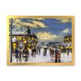 thumbnail image 3 of Designart Paris en Hiver de Noël I Art Mural Encadré Traditionnel, 3 of 4