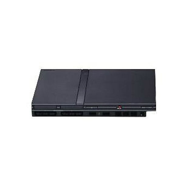 PS2 LIVE On! Console de Remplacement PlayStation 2 Slim (Noir) - Console PS2 Seulement. une Console Sony PlayStation 2 Slim Remise à Neuf (Modèle SCPH-7XXXX) en Noir, Présentant un design compact et une Compatibilité Arrière avec les Jeux PS1. Cette Console Est Vendue Sans Manettes, Câbles Ni Jeux, Idéale pour les Amateurs de Jeux Rétro au Canada.