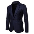 thumbnail image 4 of Leutsin Men's Casual Solid Color Suit Youth Slim Jacket, 4 of 4