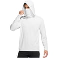 thumbnail image 1 of Bocqde UPF 50+ Sun Protection Hoodie Shirts for Men Solid Color Long Sleeve UV Protection Rash Guards with Mask Mens Lightweight Breathable Outdoor Fishing & Hiking Shirts, 1 of 5