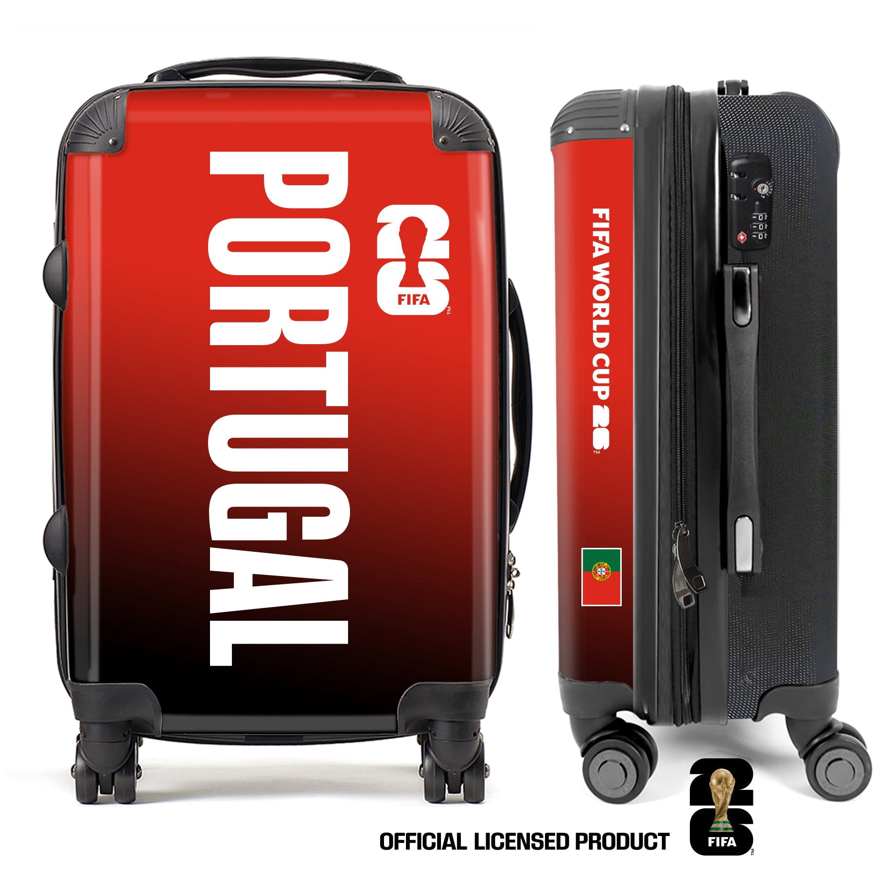 Portugal3 FIFA World Cup 2026™ Carry On 20” Spinner Suitcase with TSA Lock