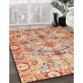 thumbnail image 2 of Ahgly Company Tapis d'Intérieur Rectangulaire Abstrait Rouge Tapis de Zone Abstrait, 7 Pieds x 9 Pieds, 2 of 6