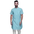 thumbnail image 1 of Atasi Kurta Imprimé pour Hommes Col Mandarin Chemise Kurta Décontractée en Batiste de Coton, 1 of 1