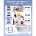 thumbnail image 4 of KFFKFF Commercial Ice Maker Machine, 160 lbs/24h with 30 lbs Storage Capacity, Built-in/Freestanding/Under Counter, Stainless Steel Ice Maker with LED Display & Self-Cleaning, 4 of 9