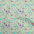 thumbnail image 1 of oneOone Cotton Poplin Turquoise Blue Fabric Tool Fabric For Sewing Printed Craft Fabric By The Yard 42 Inch Wide, 1 of 4