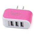 thumbnail image 2 of Universal Candy Color 3 USB Multi-Port Wall Charger US 3 port Plug Wall Adapter Cube Block AC 110-220V 5V, 2 of 4
