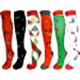thumbnail image 3 of 6 Pair Graduated Compression Socks for Men and Women (Christmas #3, Small/Medium), 3 of 3