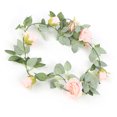 thumbnail image 1 of Flower Garlands,Flower Vines Naturally Romantic Rose Garland Blush Pink Room Decor Top-Notch Performance, 1 of 14