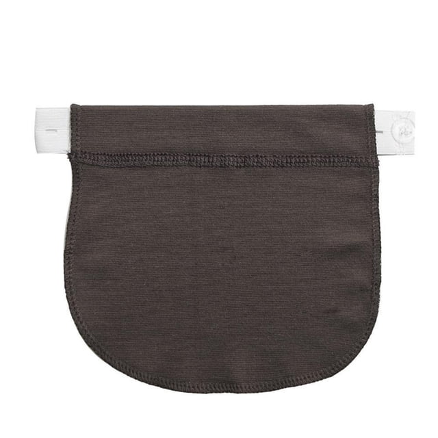 Maternity Pregnancy Adjustable Elastic Belt Pants Extended Button (Khaki)