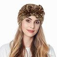 thumbnail image 3 of Turban Musulman pour Femmes avec Nœud, Paillettes, Bonnet, Foulard, Couvre-Chef, 3 of 3
