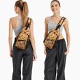 thumbnail image 2 of Pizza Lover Pizza is Life Life is Better with Pizza Lightweight Multipurpose Travel Sling Backpack, 2 of 6