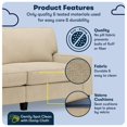 thumbnail image 3 of Serta Palisades 78" Track Arm Sofa with Removable Covers Sand Beige, 3 of 17