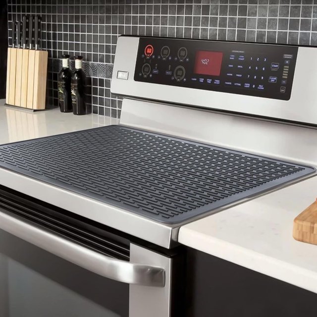 HLONK Stove Top Cover for Electric Stove 30 x 21”(M)Multi-Use for Electric Stoves Black