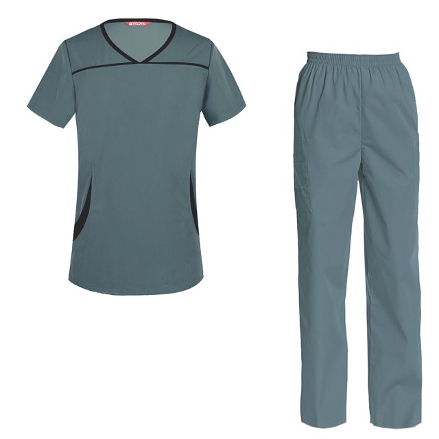Women's Scrubs Set Scrub Top and Pants Scrubs Set