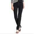 thumbnail image 1 of Chaps Carmina Mid Rise 29" Straight Slimming Denim Pants Black Petite Size 10P, 1 of 1