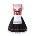 thumbnail image 1 of 2025 Robe pour Tout-Petit s pour s pour Fête Printemps Été Robes Imprimées Oktoberfest à Volants Manches Courtes Coupe Évasée s Robe Princesse, 1 of 5