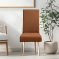 thumbnail image 3 of Limited Time Violete Solid Color Brushed High Elastic Chair Cover Soft And Comfortable Chair Seat Cover -proof And Dirt- Chair Slipcover Suitable For Dining Chair, 3 of 4