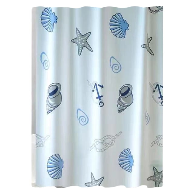 Shower Curtain Hooks Shower Curtain Waterproof Mold-Resistant Thick Type Bathroom Curtain Installation Kit Bathroom No-Punch Separation Curtain Door Curtain Window Curtain Hanging Curtain