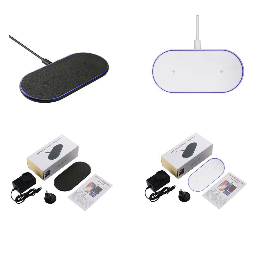 Dual Wireless Charger Wireless Charger Pad Qi Wireless Charger Wireless Charging Base Phone Charger Pad