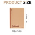 thumbnail image 3 of ZXNWN Journal Notebook A5 60 Pages Kraft Paper Composition Notebook College Ruled Lined Note Pads with Rainbow Spines for Office Study, 3 of 9