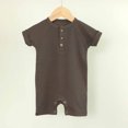 thumbnail image 2 of Timegard Baby Clothes Newborn Infant Ribbed Short Sleeve Rompers Onesie Summer Comfy Toddler Clothing, 2 of 6