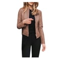 thumbnail image 2 of Aqestyerly Veste de Motard à Revers pour Femme avec Fermeture Éclair, Manteau de Moto Court et Court Style Punk pour l'Automne, Vêtement d'Extérieur HWRETIE, 2 of 6