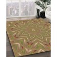 thumbnail image 3 of Ahgly Tapis d'Intérieur Lavable en Machine Carré Caramel Brun, 4 Pieds Carré, 3 of 7