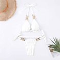 thumbnail image 1 of zanvin Womens High Waisted Bathing Suits Bikini Sets Two Piece Swimsuits,White,S, 1 of 6