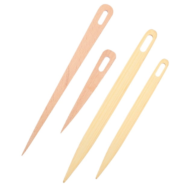 SNNROO 4 Pcs Basket Big Eye Needle Plastic Knitting Tools Needles