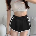 thumbnail image 4 of Shorts de Sport à Rayures pour Femmes Shorts Simples Amples Shorts Décontractés Amincissants, 4 of 9