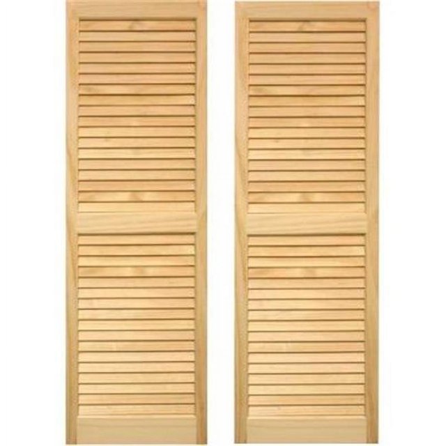 Pinecroft SHL63 Volets à Persiennes d'Extérieur 15 x 63 Po