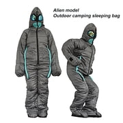 Sleeping Bag Ergonomics Folding Windproof Hollow Cotton Filling Sleeping Portable Outdoor Camping Sleeping Bag for Hiking