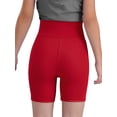 thumbnail image 2 of Doomiva Girls Athletic Swim Shorts Solid Color Shorts Sport Cheer Workout Running Red 160, 2 of 6