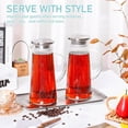 thumbnail image 4 of Huayishang Glass&Bottle Glass Pitcher With Lid Glass Carafe With Handle And Spout Iced Tea Glass Pitcher Heat Glass Water Glass Jug Pitcher For Fridge Lemonade Hot Cold Water, 4 of 9