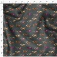 thumbnail image 4 of Soimoi Gray Cotton Voile Fabric Check & World Map Print Sewing Fabric Yard 42 Inch Wide, 4 of 5