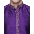 thumbnail image 4 of Kurta Pyjama pour Homme Vêtements Inde Mariage Fête Tenue (Violet, m), 4 of 5