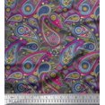 thumbnail image 1 of Soimoi Poly Georgette Fabric Floral & Paisley Print Fabric by The Yard 52 Inch Wide, 1 of 5