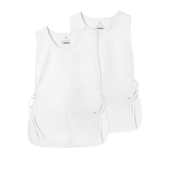 Adar Unisex Cobbler Apron (2 Pack) with 2 Pockets/Adjustable Ties - Available in 18 Colors