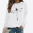 thumbnail image 2 of Chemise à Manches Longues Femme Hauts Automne Manches Longues Chandail Ample Chemise Décontractée Imprimé Poitrine Col Rond Chandails en Molleton Manches Longues Chemises Femmes Chemises Manches Longues pour Femmes, 2 of 8