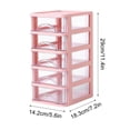 thumbnail image 3 of CHUANK Boîte en Plastique Transparente à 5 Niveaux Liquidation Tiroir de Bureau Rangement Tiroir à Plusieurs Niveaux Boîte de Rangement en Plastique pour Bureau Fournitures de Bureau Étagère de Rangement Transparente avec Tiroirs Blanc, 3 of 4
