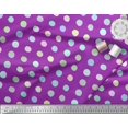 thumbnail image 2 of Soimoi Purple Rayon Fabric Circle Geometric Print Fabric by Yard 56 Inch Wide, 2 of 5