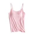 thumbnail image 4 of Timegard Womens Tank Tops with Built in Bras Scoop Neck Adjustable Spaghetti Strap Comfy Bottom Camis, 4 of 6
