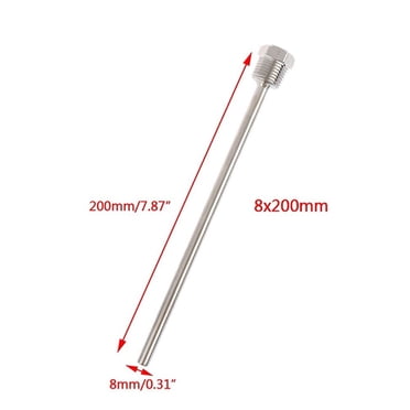 30-200mm Thermowell 304 Stainless Steel 1/2 BSP G Thread for Temperature Sensor