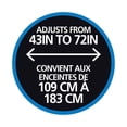 thumbnail image 2 of Tringle de douche décorative télescopique ajustable Mainstays Easy Up, 2 of 6