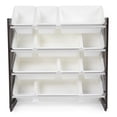 thumbnail image 2 of Humble Crew Tot Tutors Toy Storage Organizer with 12 Storage Bins, Espresso, 2 of 8