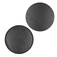 thumbnail image 3 of Round Serving Tray, Black Service Plate Wood Tea Tray  For Home For Kitchen 27cm, 3 of 8