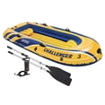 thumbnail image 2 of Intex Inflatable Raft Boat Set With Pump And Oars, Yellow (3 Pack), 2 of 7