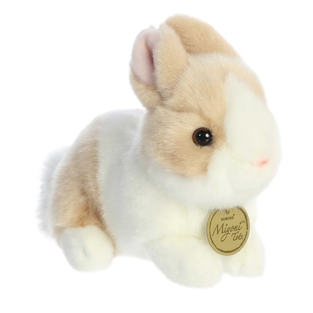 Aurora Stuffed Animals -Ginger-White Baby Bun7.5"