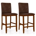 thumbnail image 1 of Gymax 26 Inch Counter Barstools Set of 2 w/Upholstered Seat & Backrest for Dining Room, 1 of 8